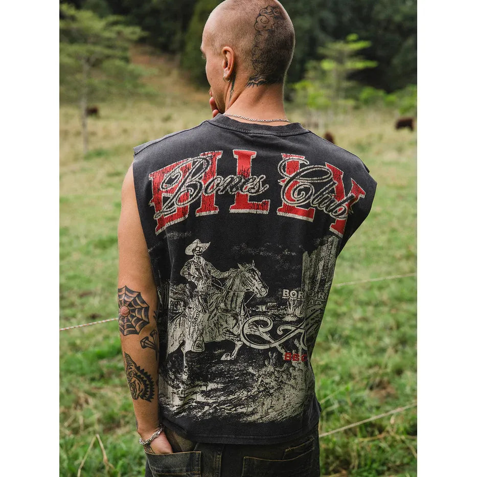 Wanted Dead or alive muscle tee