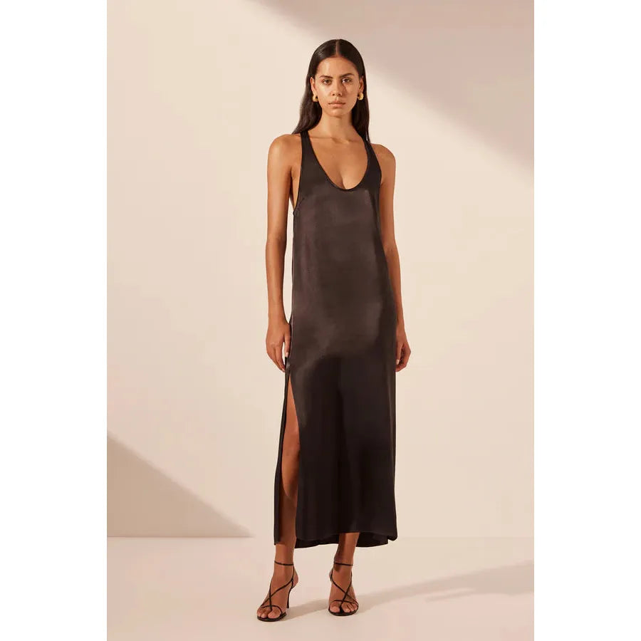 Nora Twist Back Midi Dress