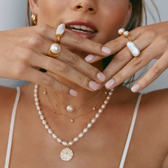 Pearl Bar Ring