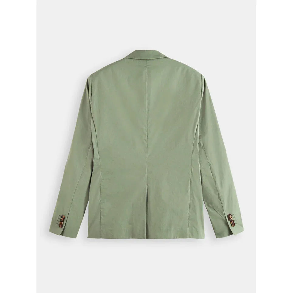 Unconstructed Dressed Poplin Blazer