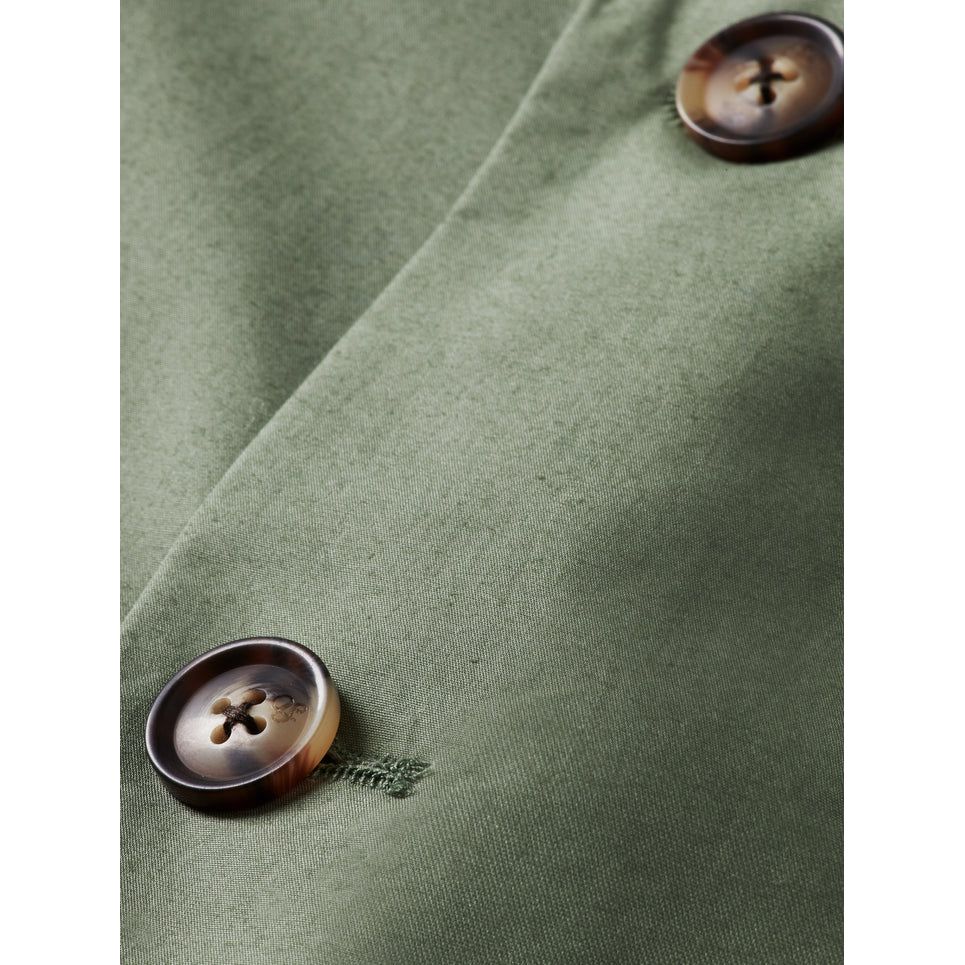 Unconstructed Dressed Poplin Blazer