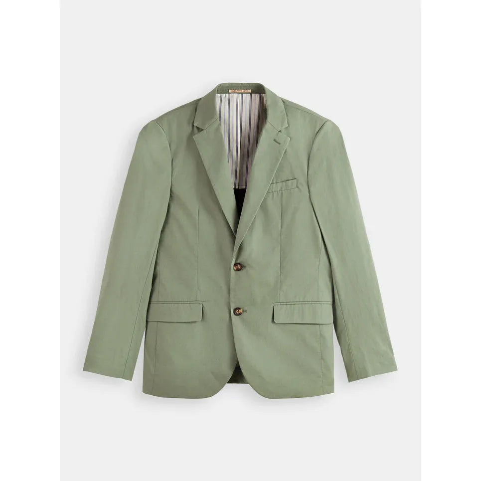 Unconstructed Dressed Poplin Blazer