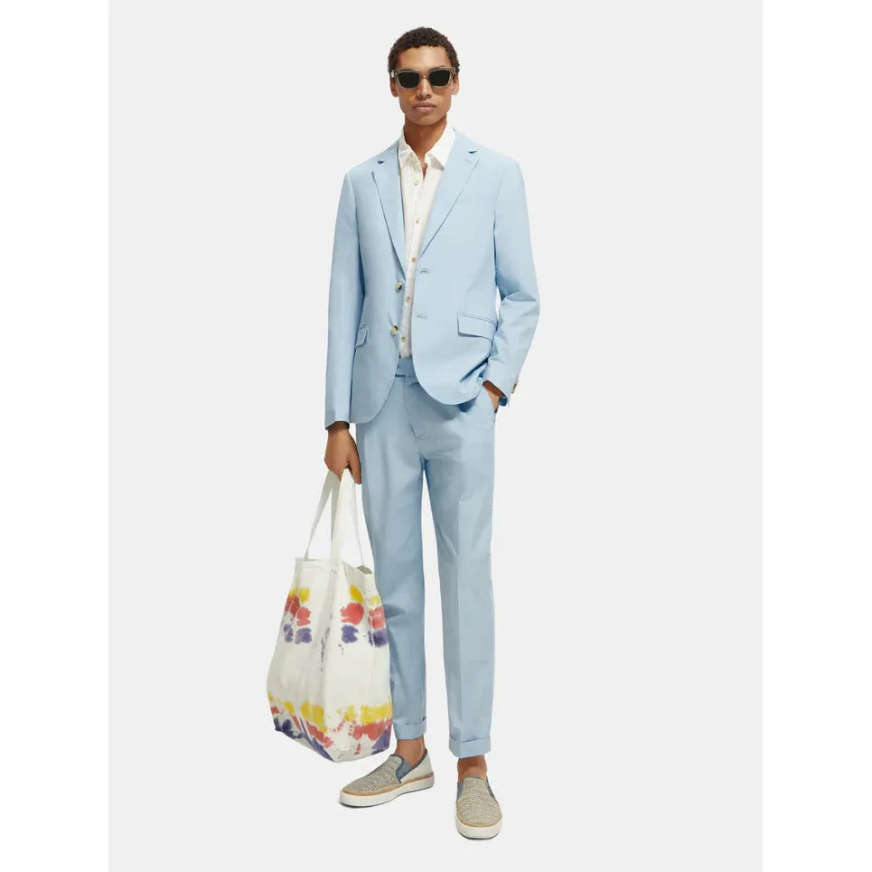 Unconstructed Dressed Poplin Blazer