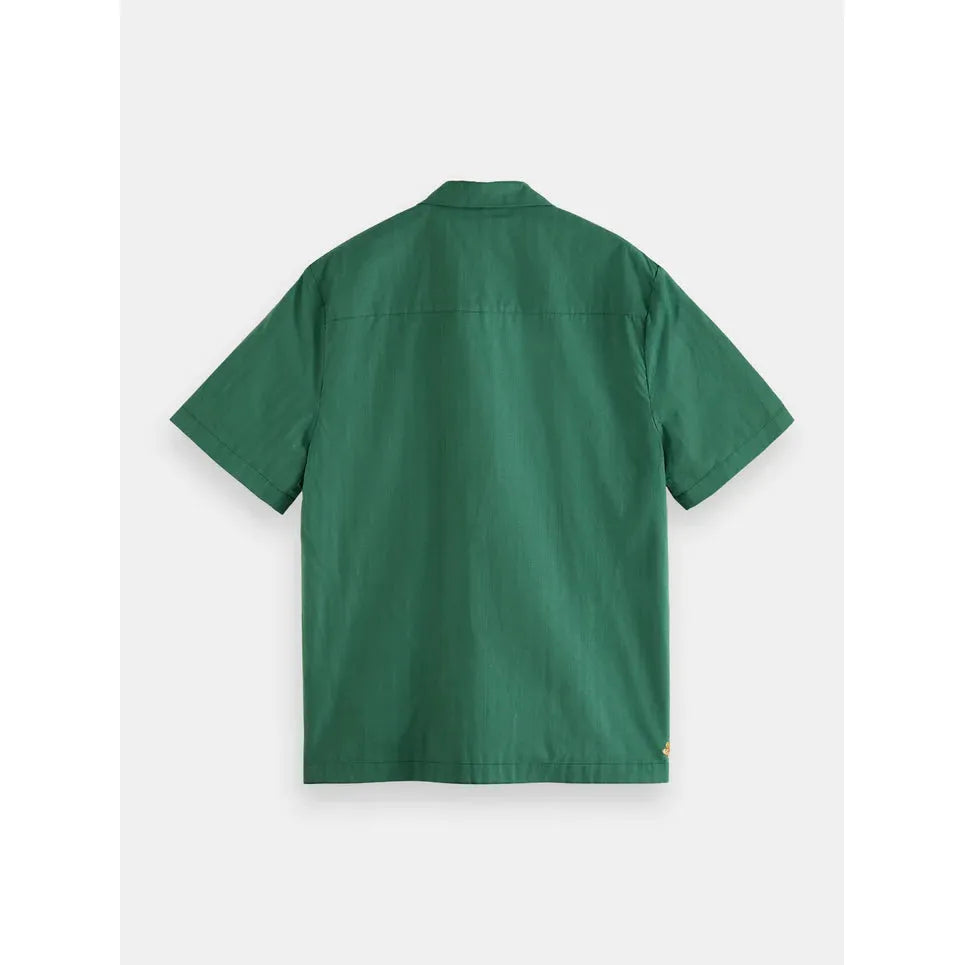 Short Sleeve Embroided Camp Shirt