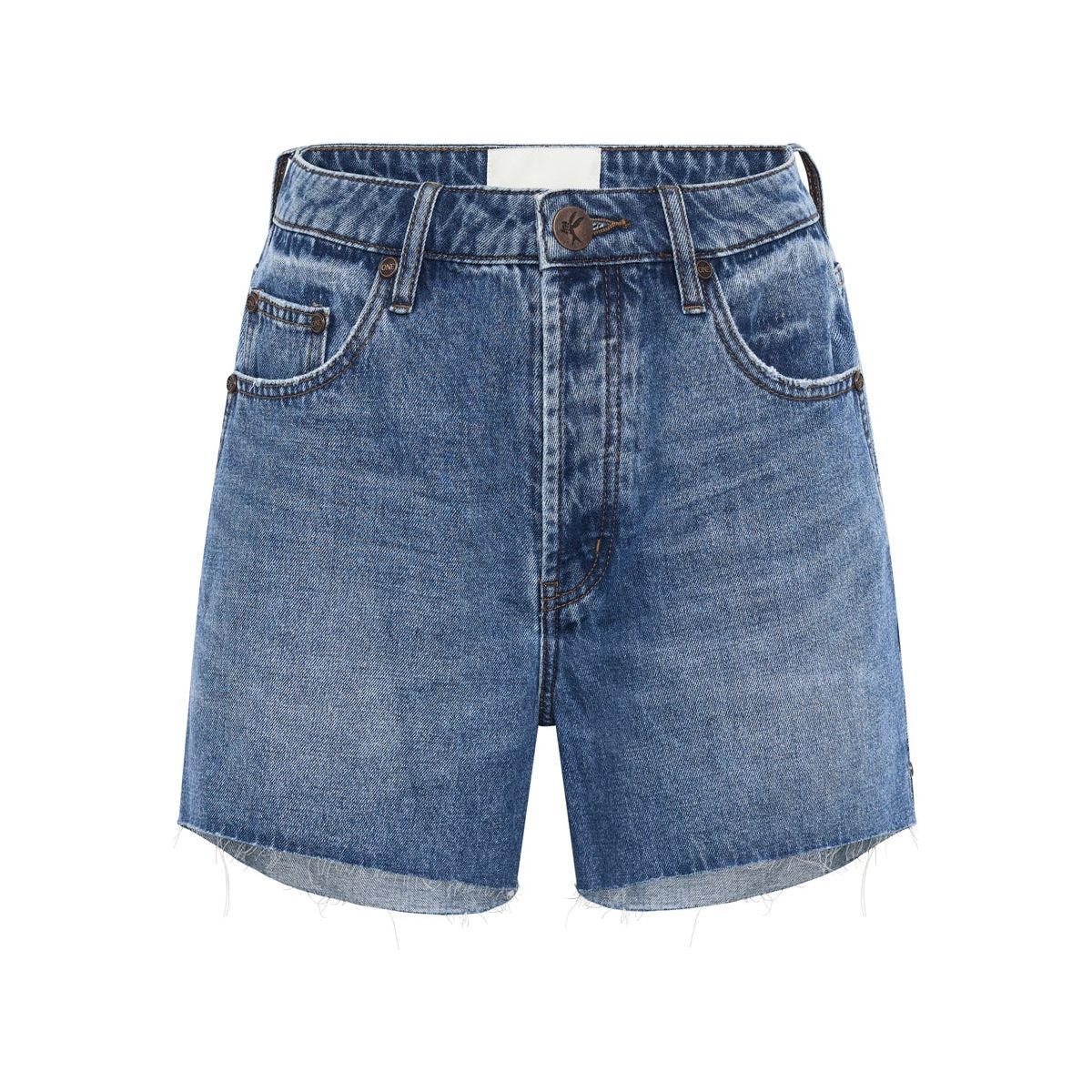 Bay Blue Legend High Waist Mom Fit Short