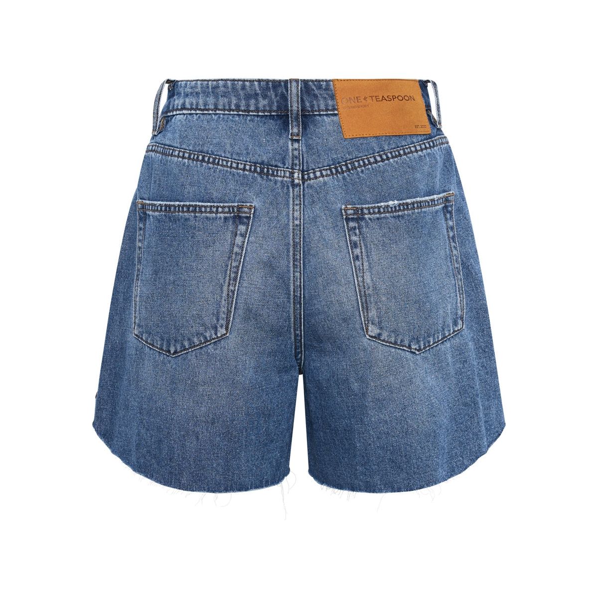 Bay Blue Legend High Waist Mom Fit Short