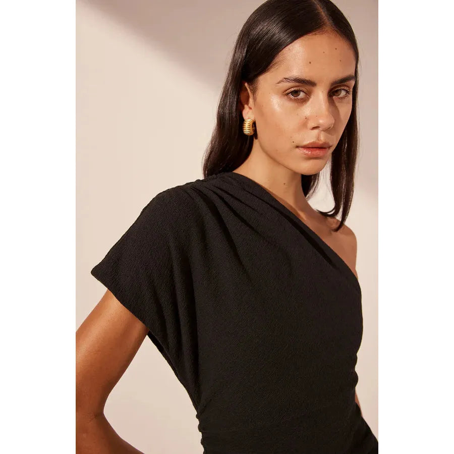 Beau Asymmetrical Midi Dress