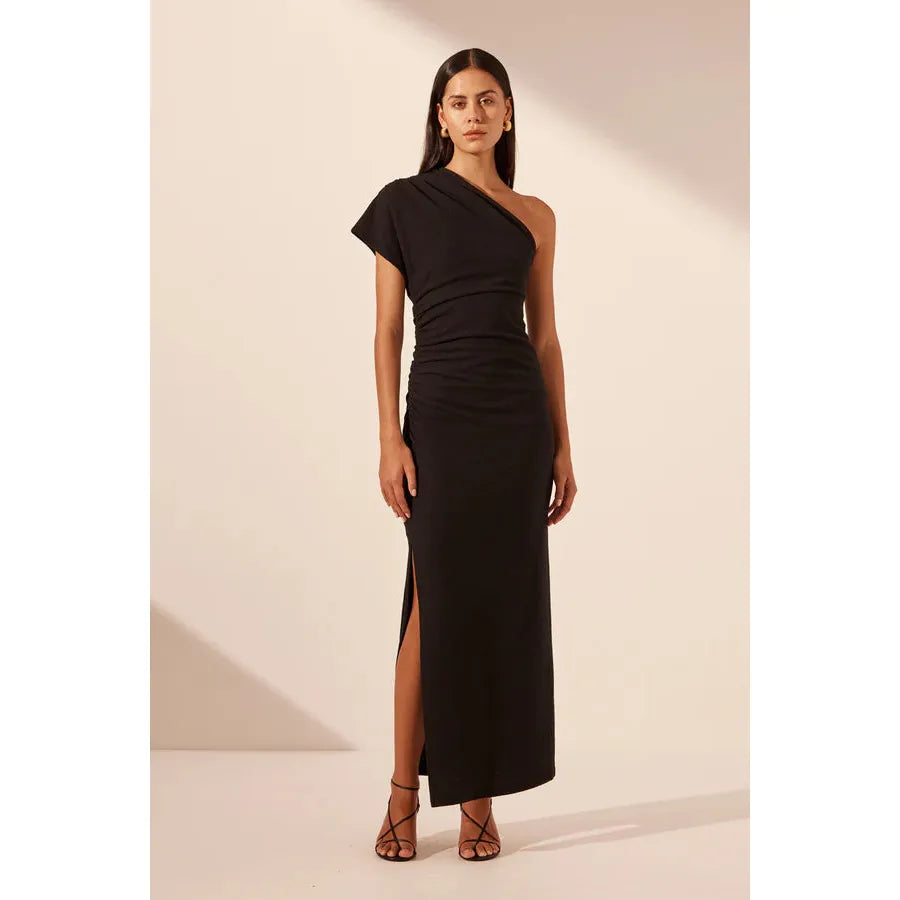 Beau Asymmetrical Midi Dress