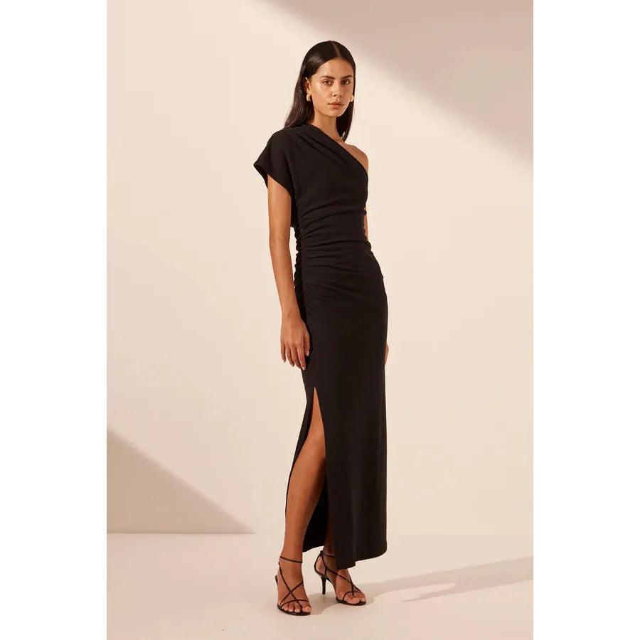 Beau Asymmetrical Midi Dress