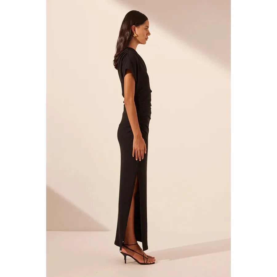 Beau Asymmetrical Midi Dress