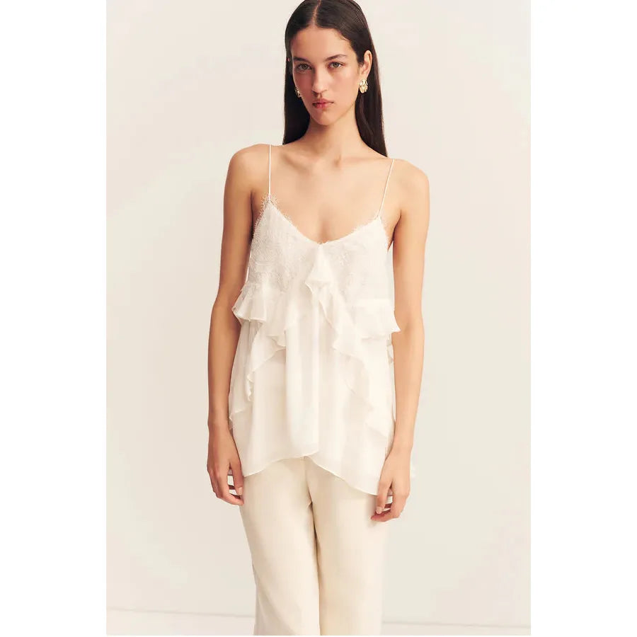 Emory Lace Ruffle Cami
