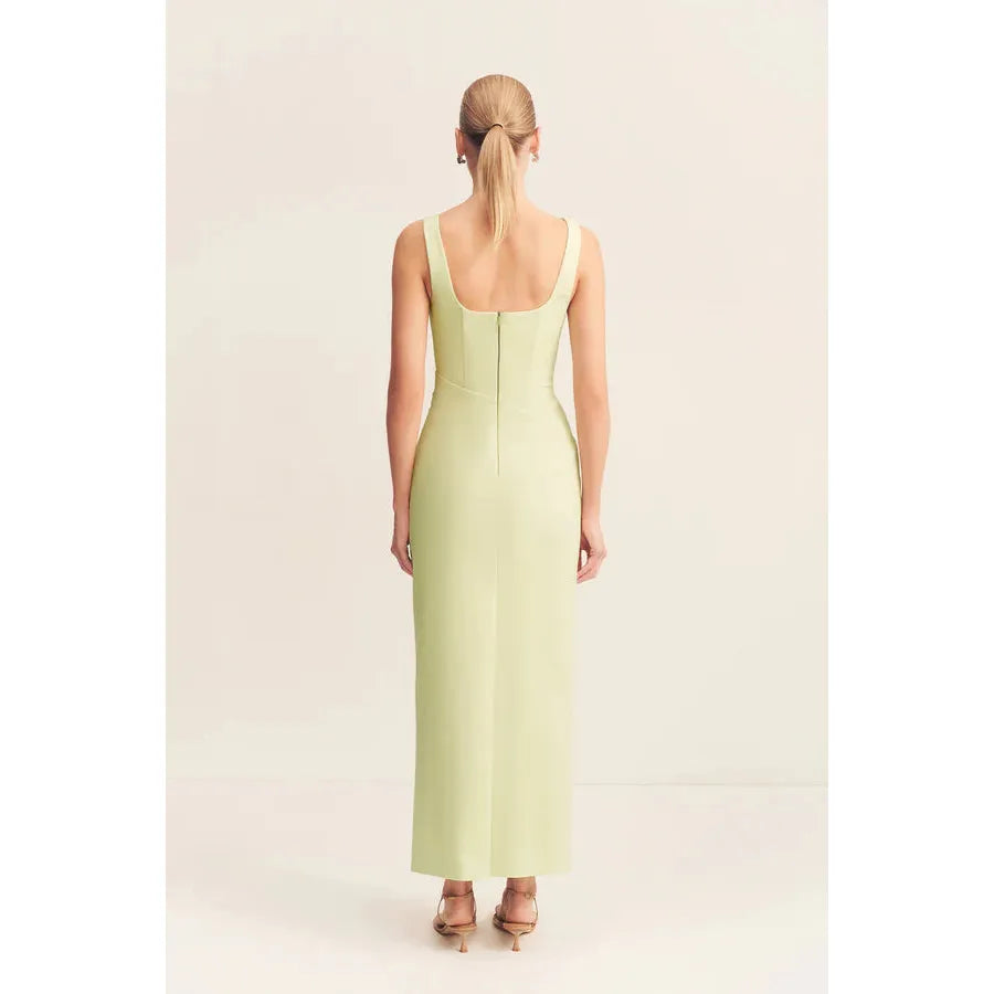Lani Structured Midi Dress - Pistachio