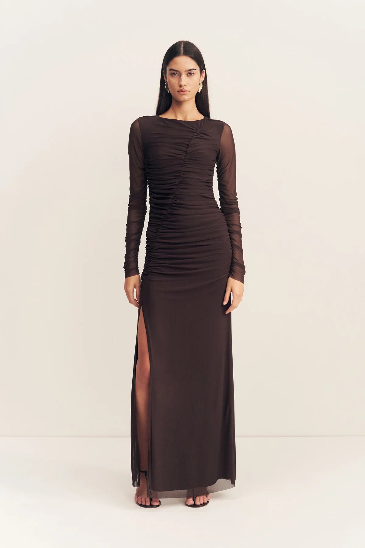 Mira Gathered Maxi Dress