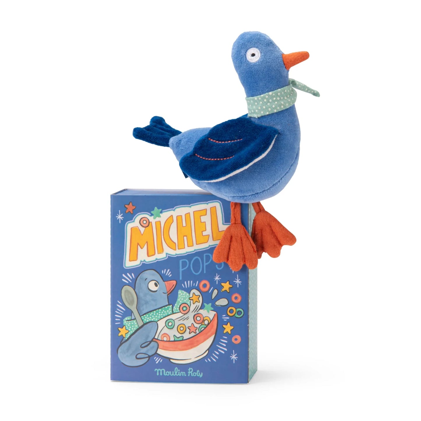 Puce et Pilou - Michel the Pigeon Rattle in box