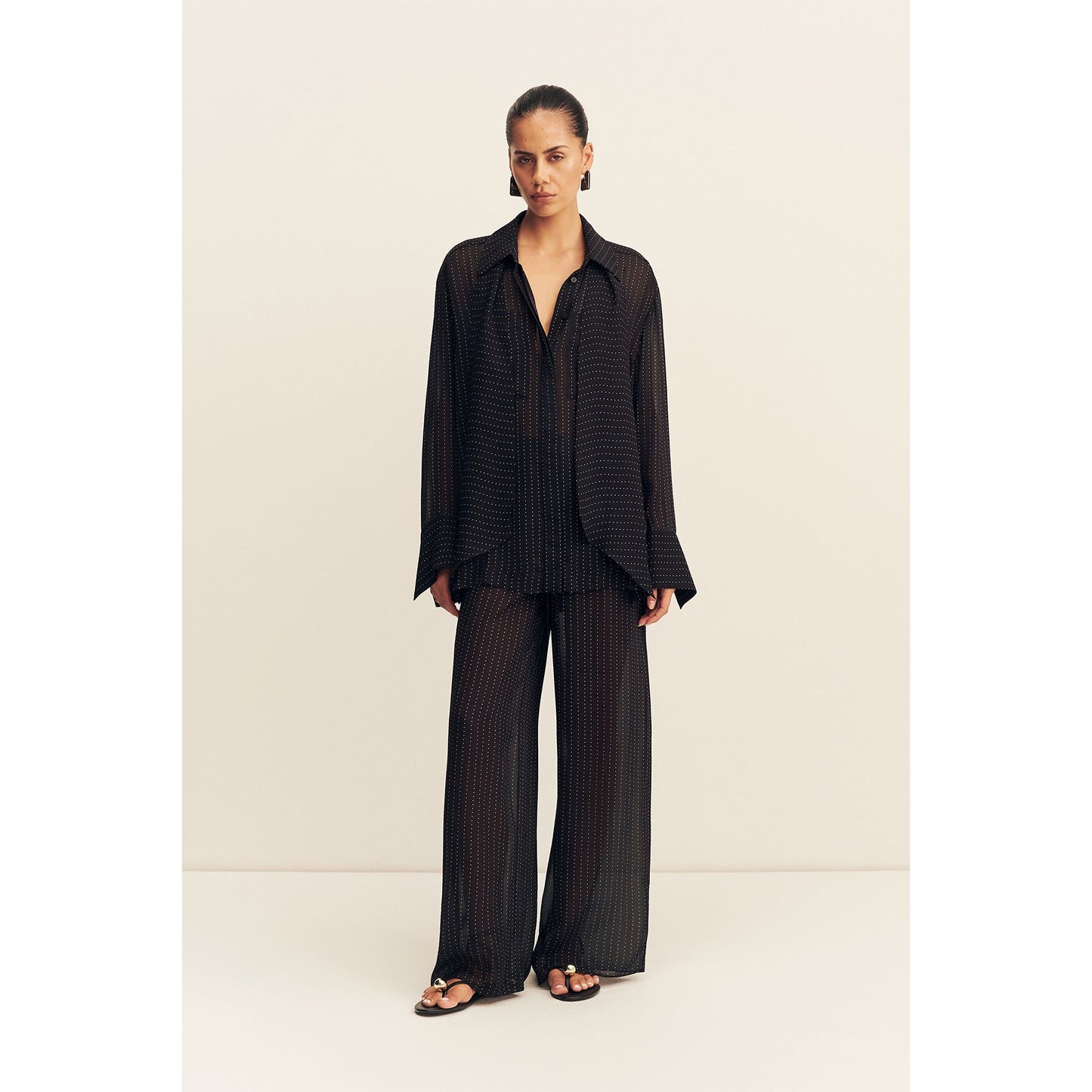 Irving Polka dot sheer pant