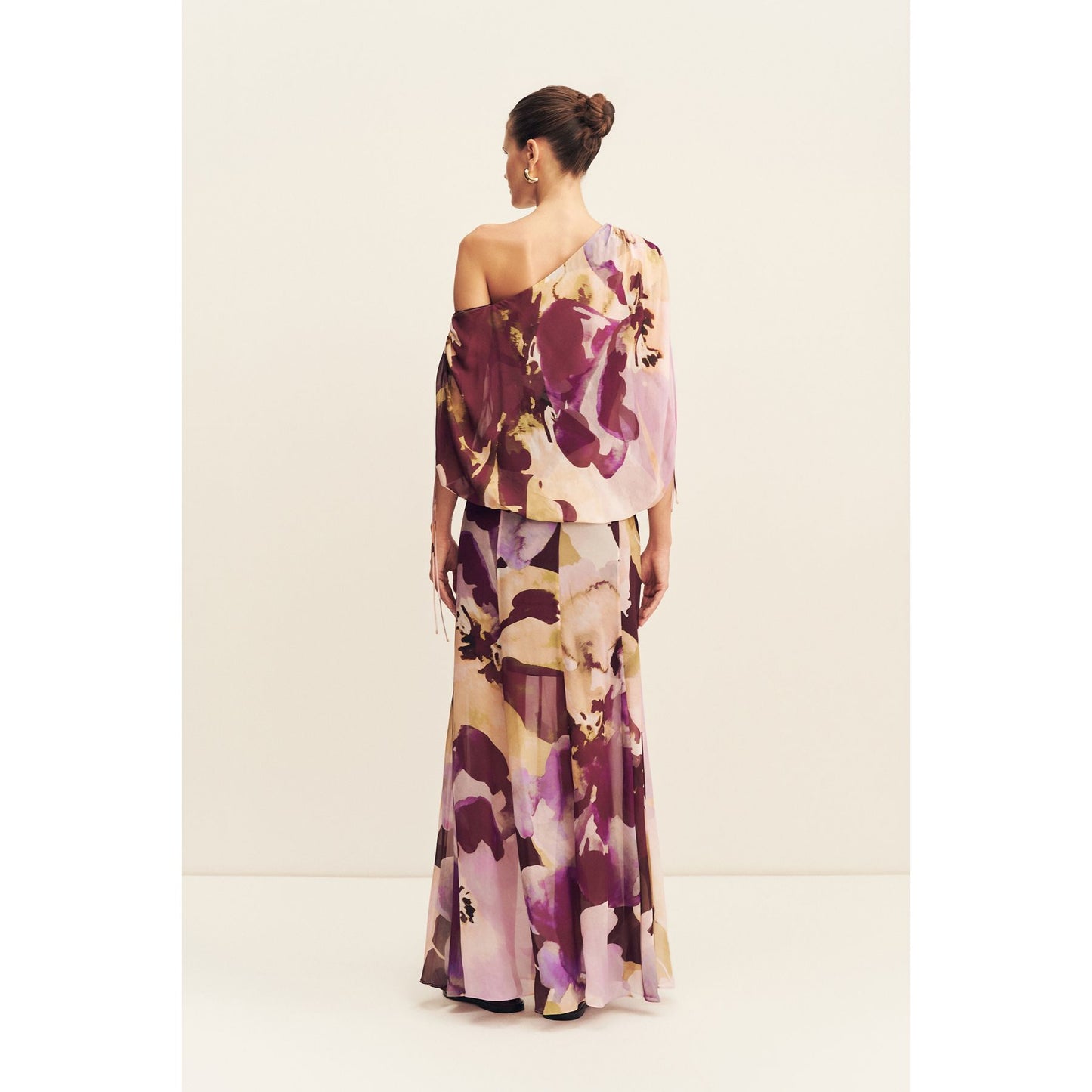 Gia Off the shoulder Blouson maxi dress