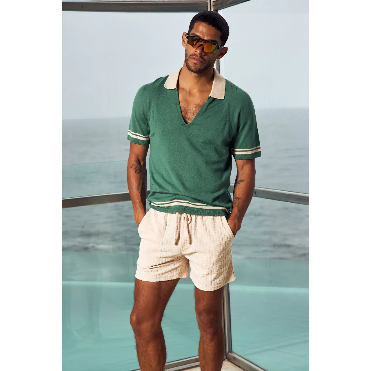 Carson raglan sleeve Knit top