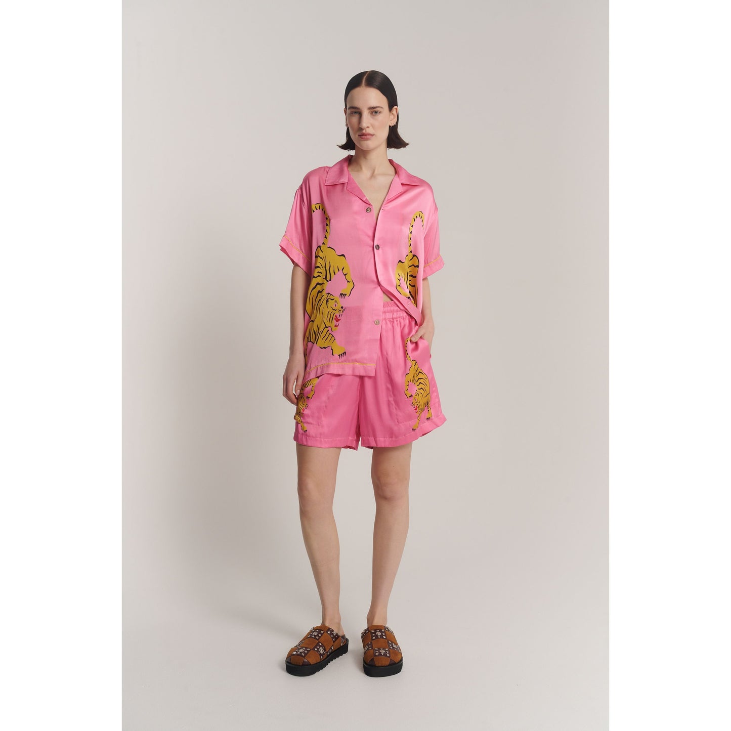 Crouching Tiger Washed Silk Shirt