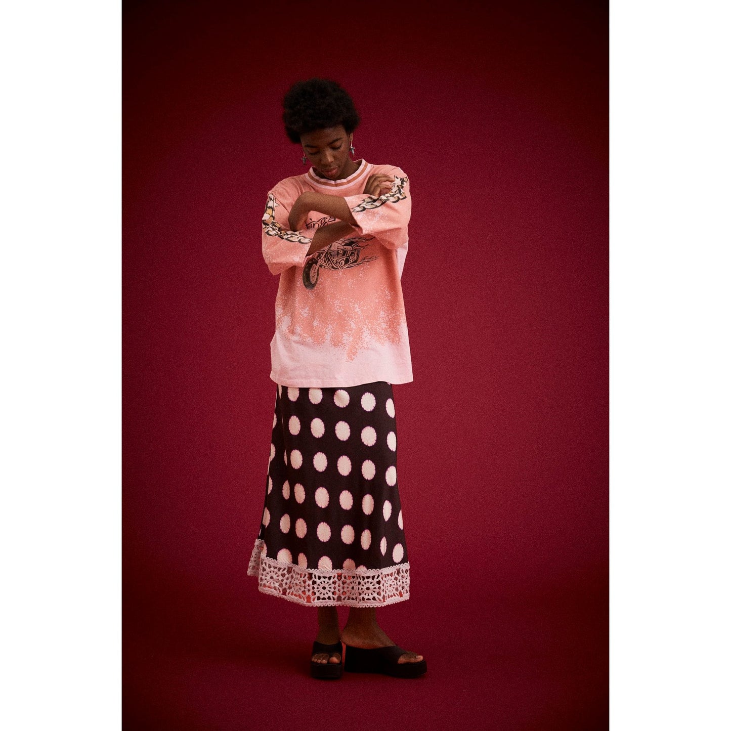 Bowie Spot Sia Slip dress