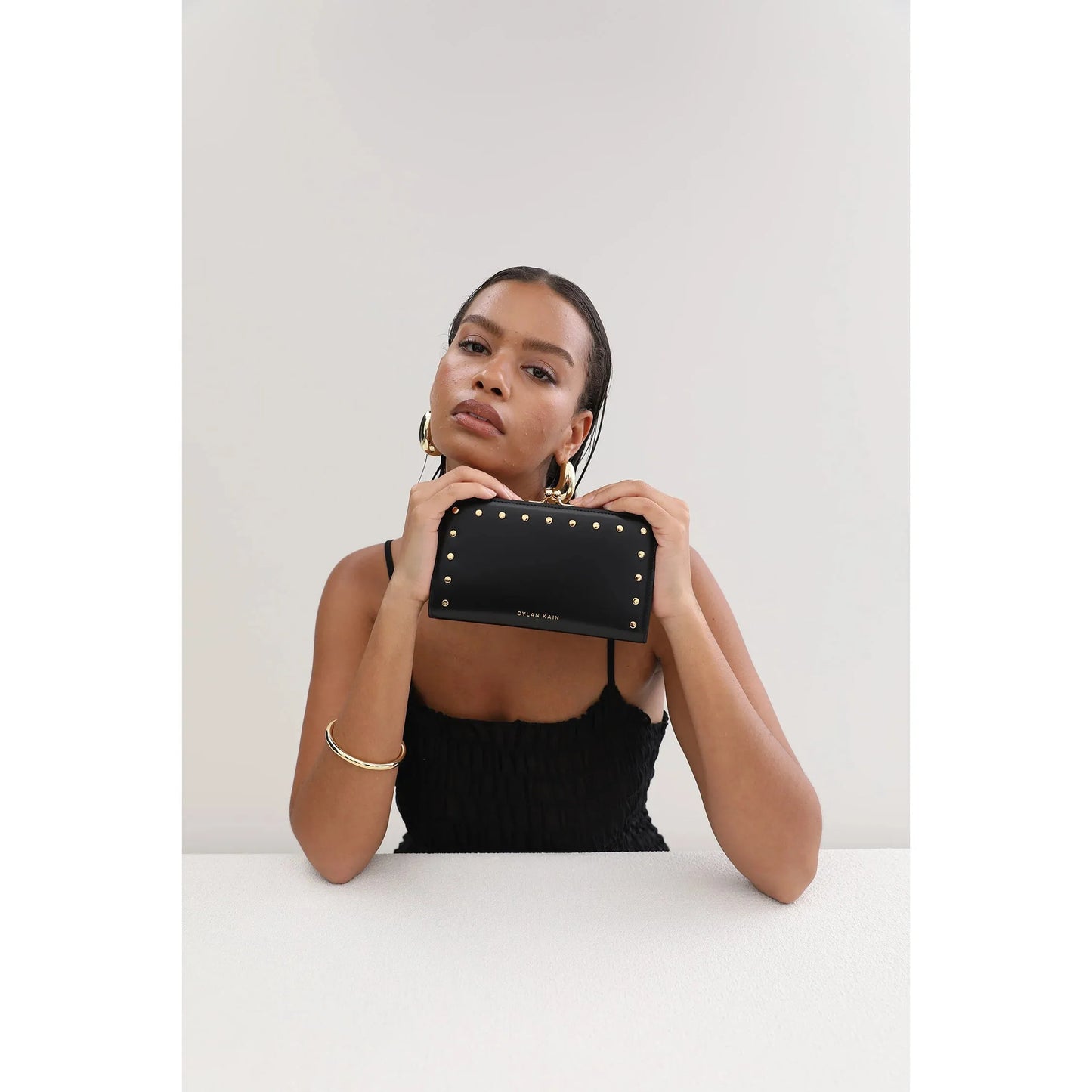 The Large Forever Love Studded Wallet