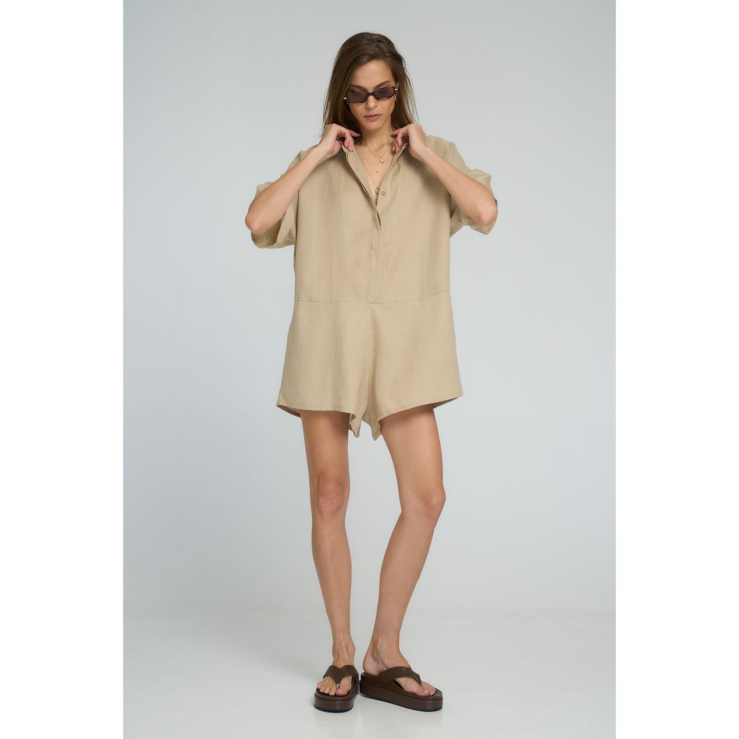 Del Rio Playsuit - sand