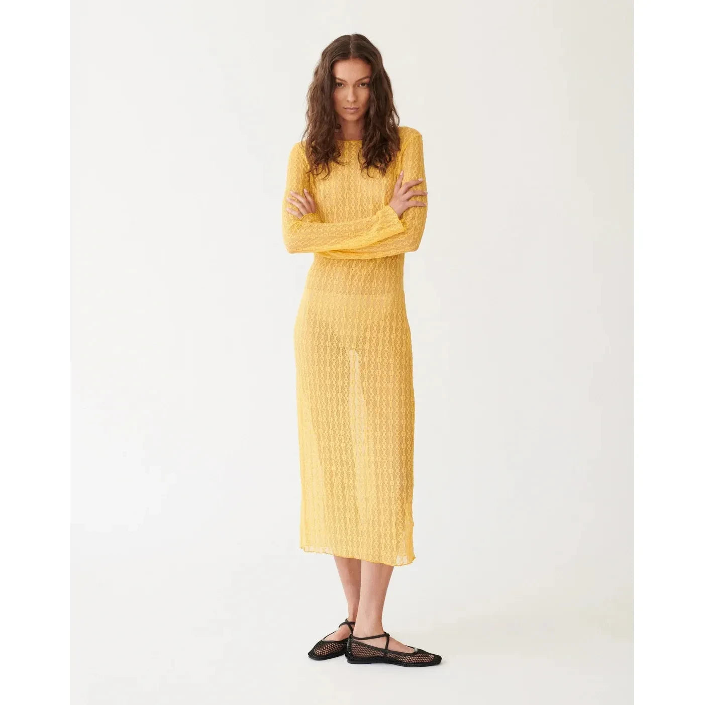 Isabella Cotton Net Ballet Flat