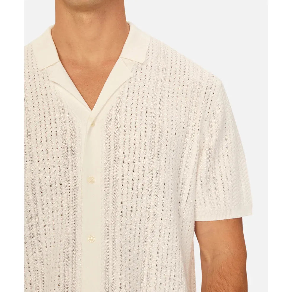 The Alessio Short Sleeve Shirt - Ivory