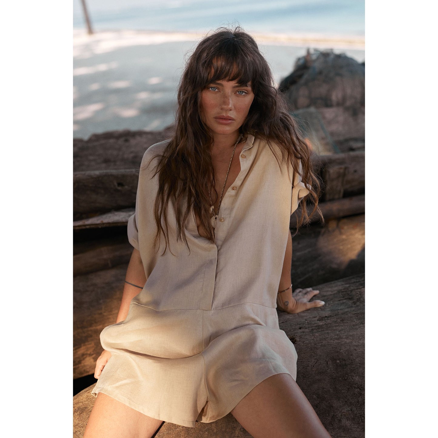 Del Rio Playsuit - sand