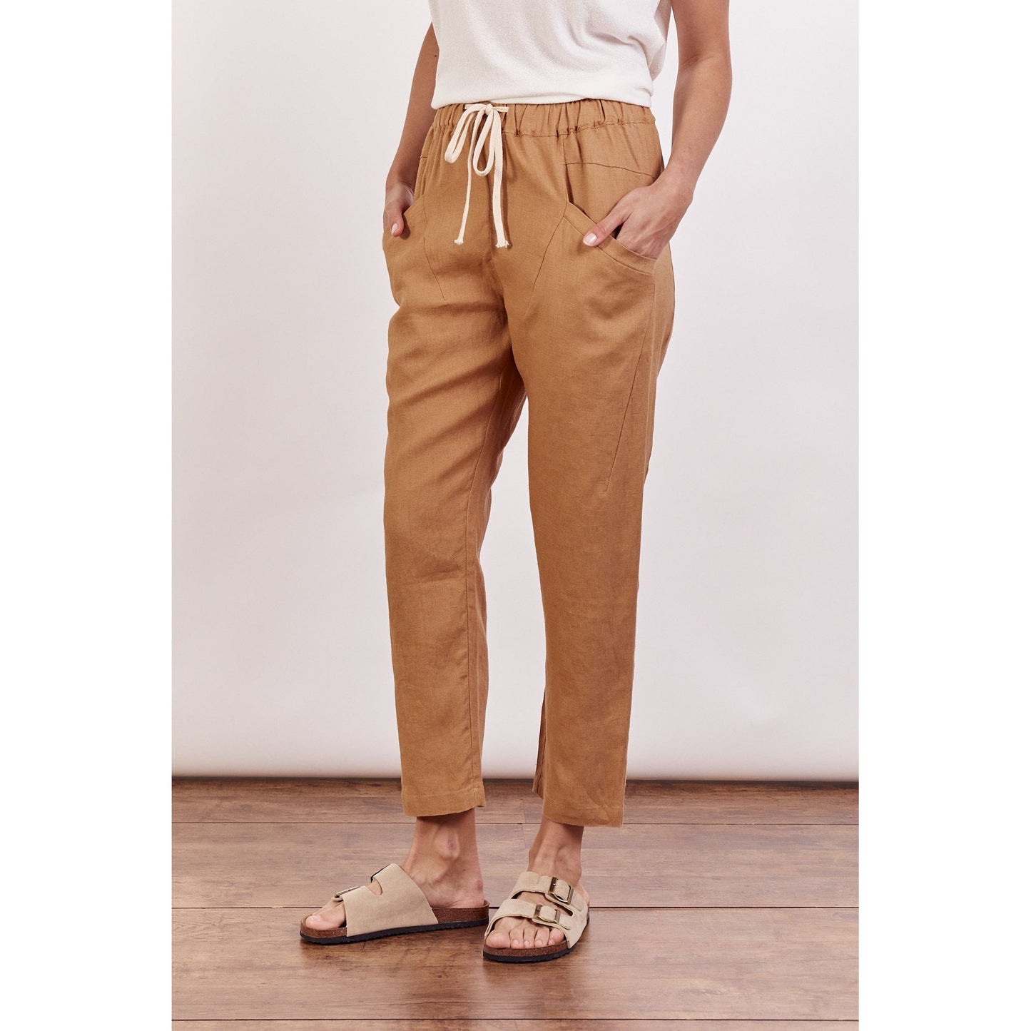 Luxe Linen Pants - Terracotta