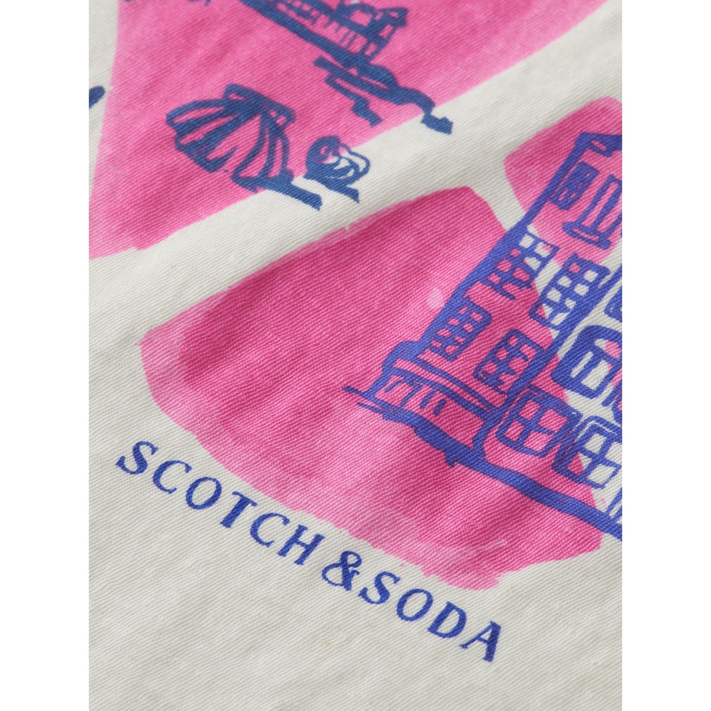 City Artwork Cotton Linen T-Shirt