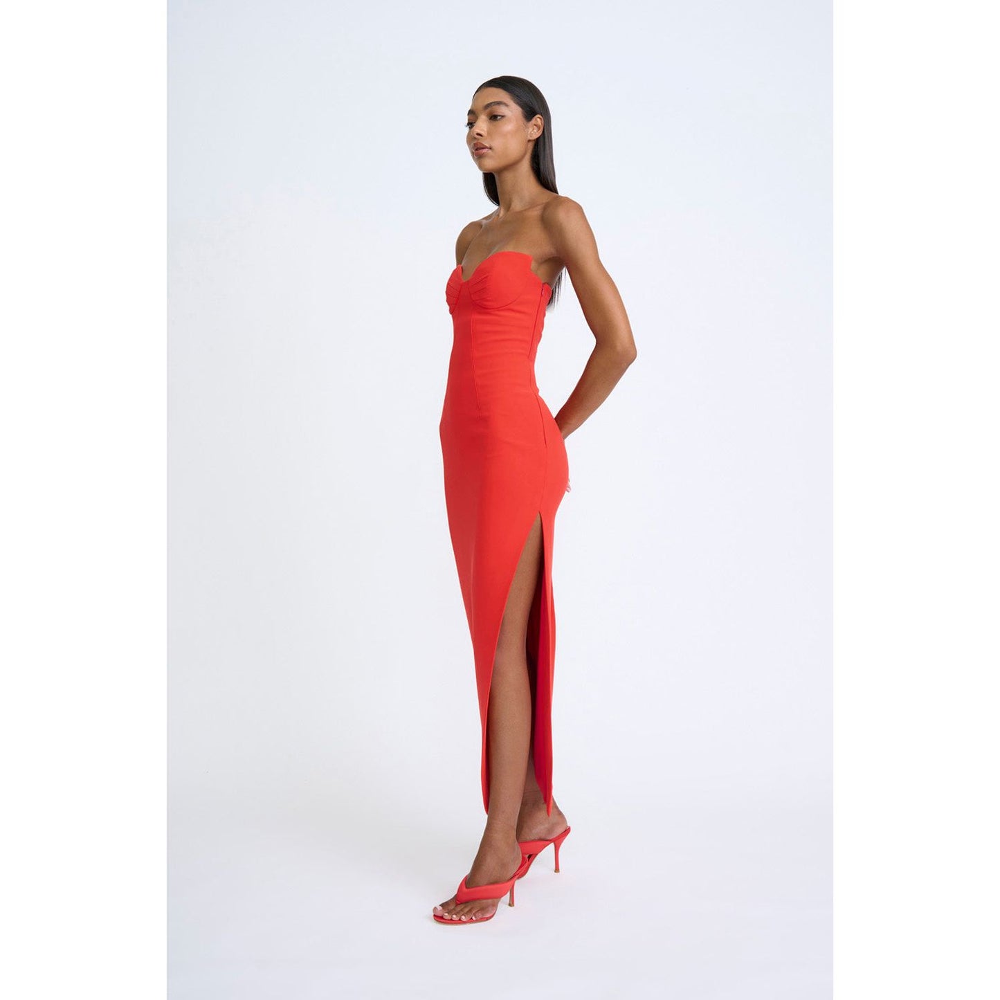 Sahana Shell Shape Midi dress