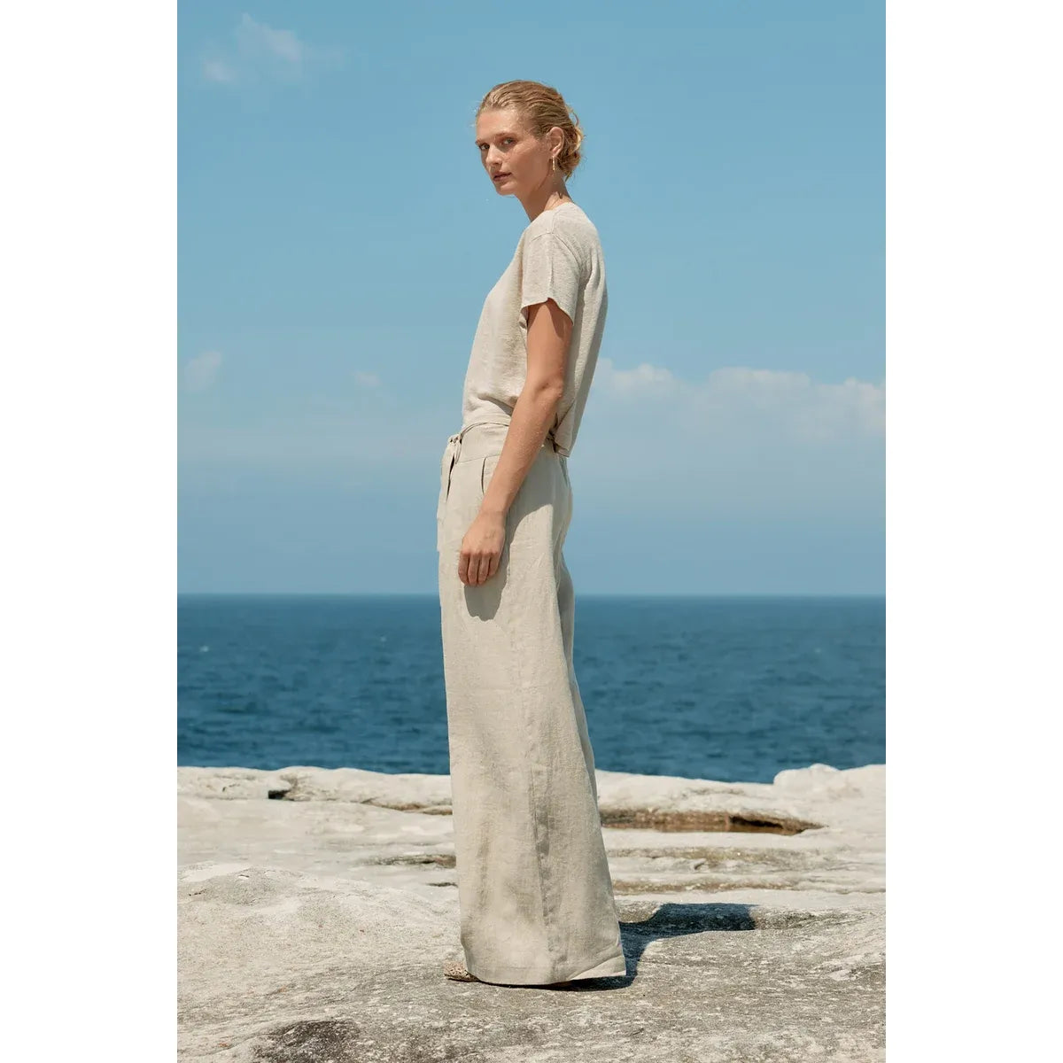 Baby Linen Tee — Natural