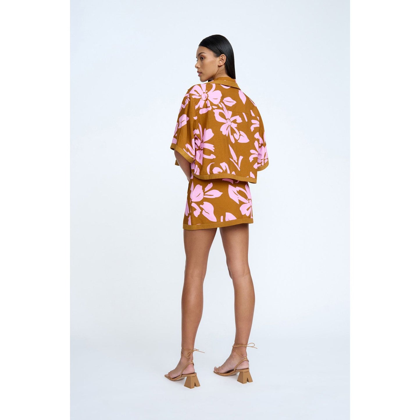 Flor De Jean Panel Skirt