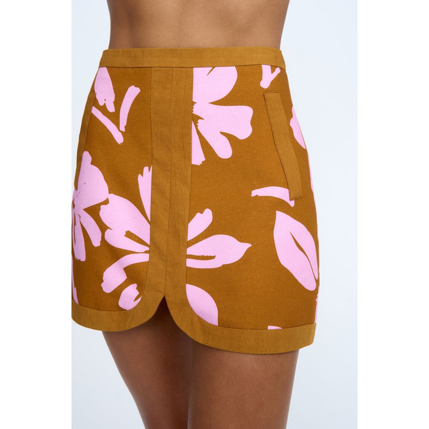 Flor De Jean Panel Skirt