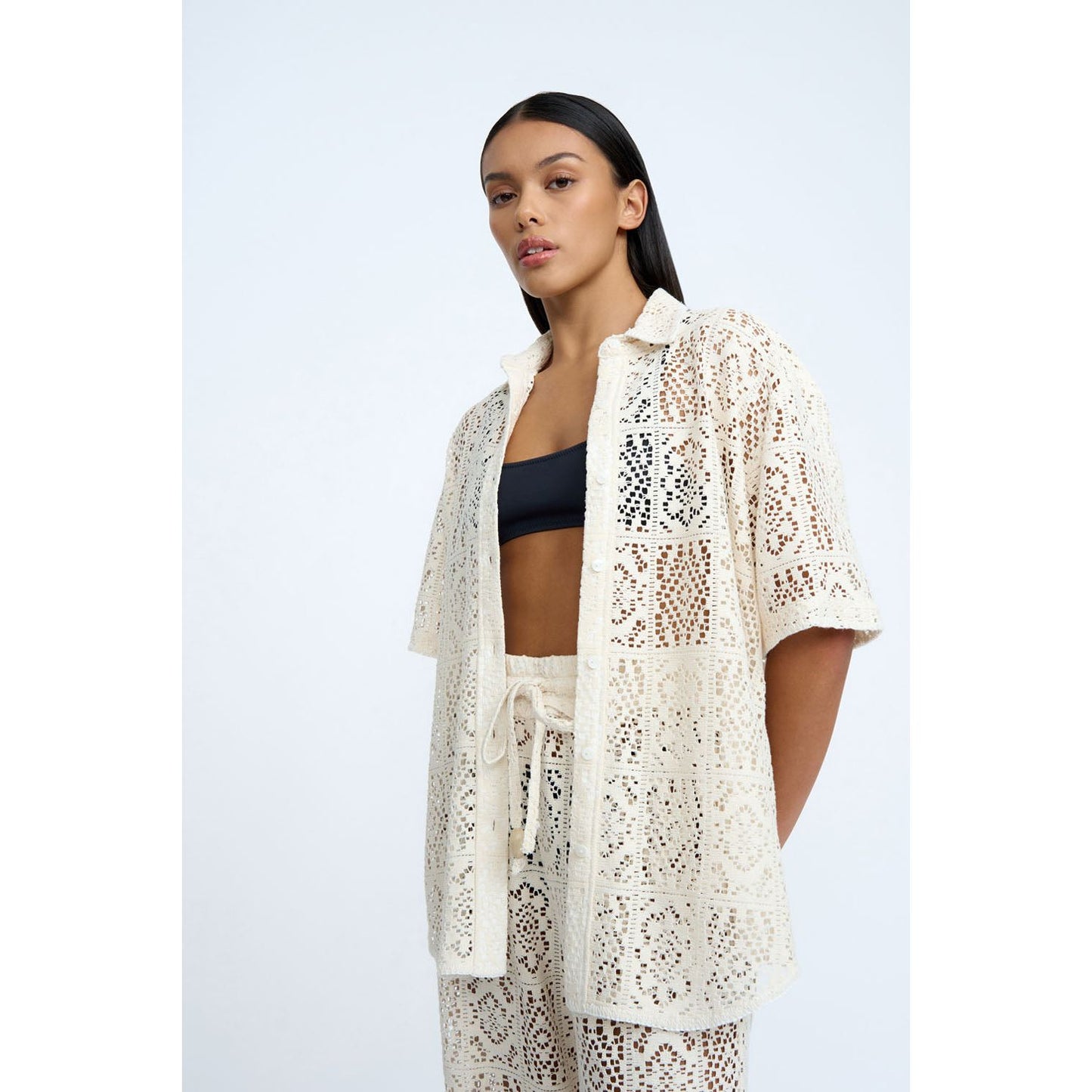 Drifter Lace Shirt - Ecru