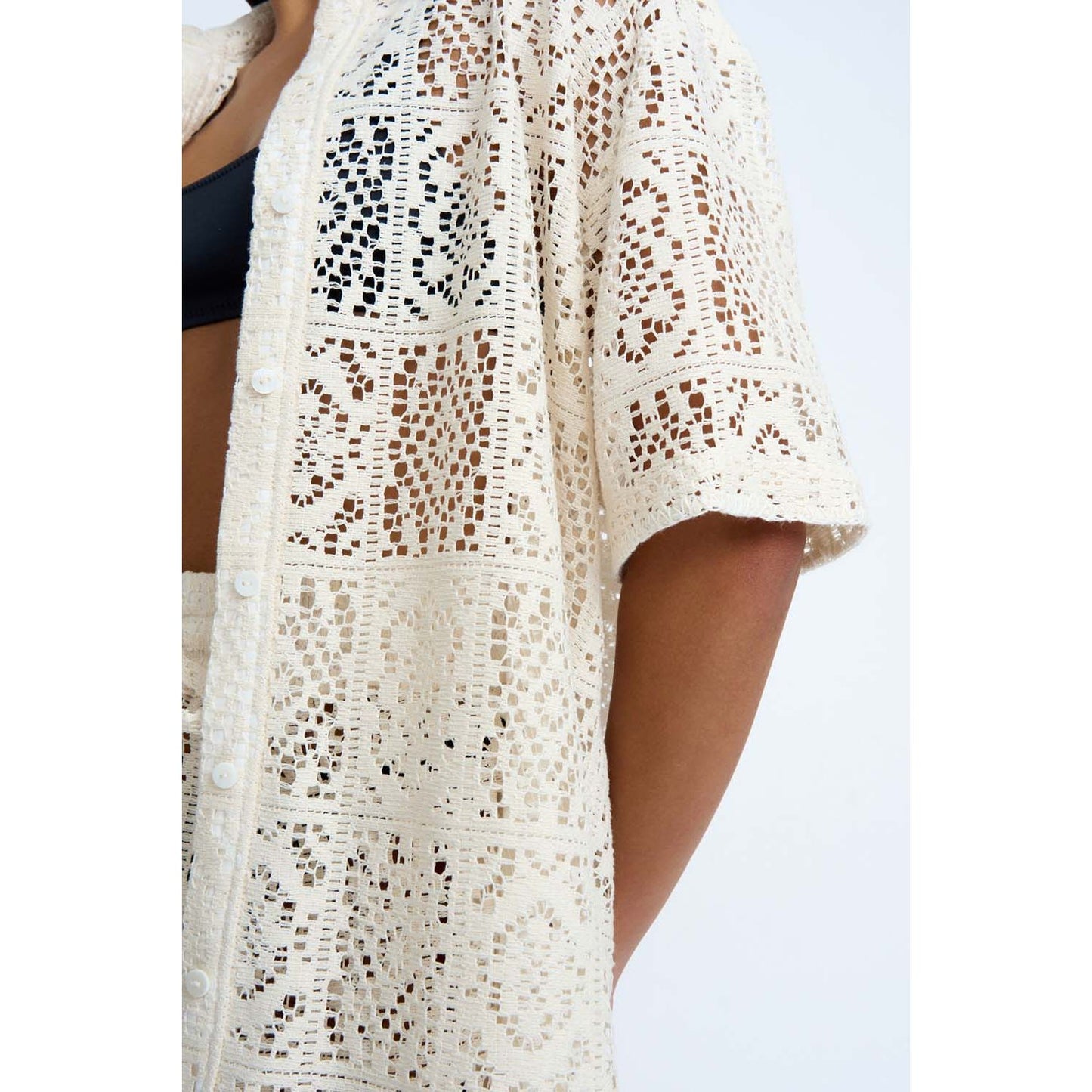 Drifter Lace Shirt - Ecru