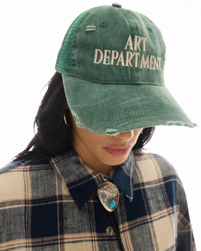 Destroyed ART DEPARTMENT trucker cap