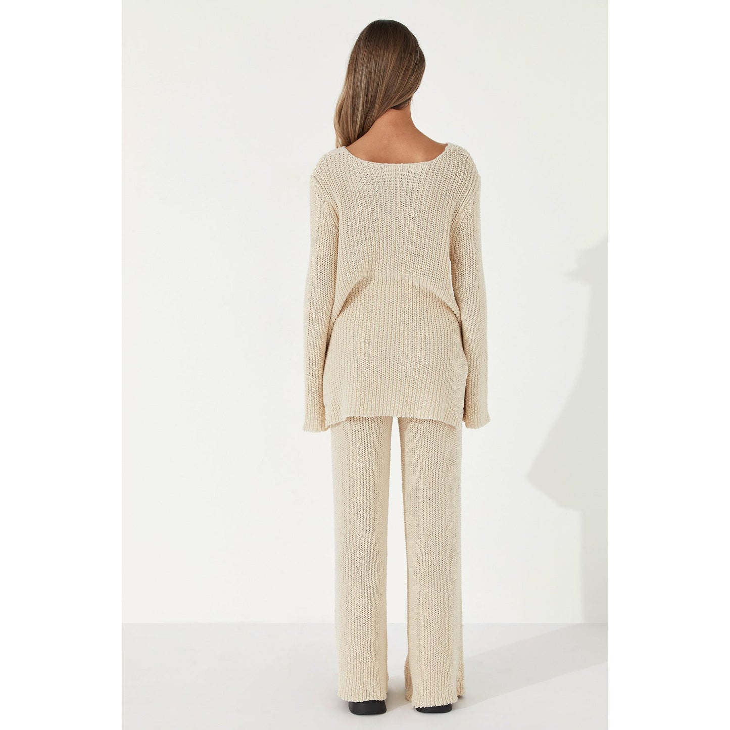 Stone Cotton Blend Knit Pant