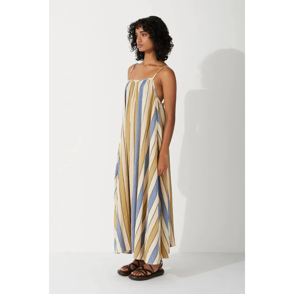 Lagoon Stripe Organic Cotton Dress
