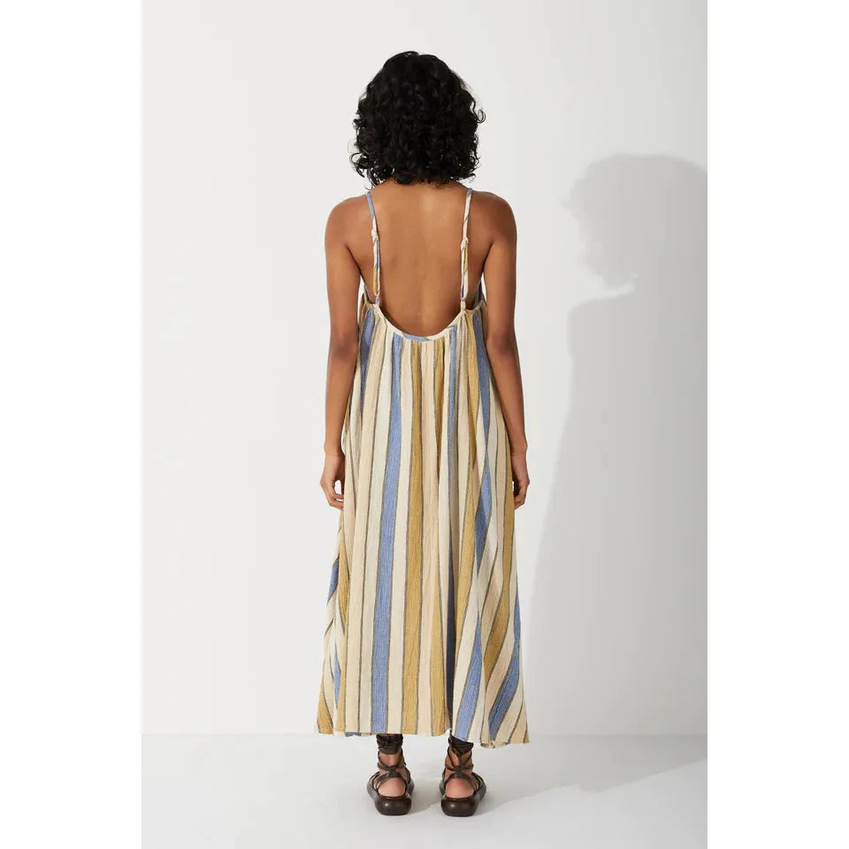 Lagoon Stripe Organic Cotton Dress