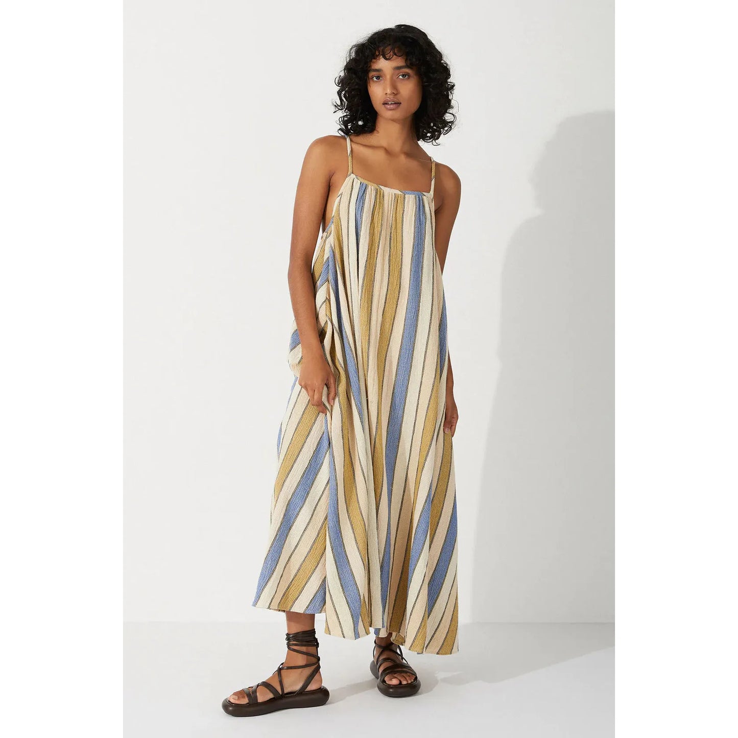 Lagoon Stripe Organic Cotton Dress