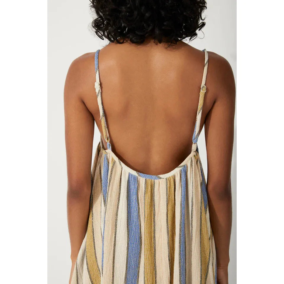 Lagoon Stripe Organic Cotton Dress
