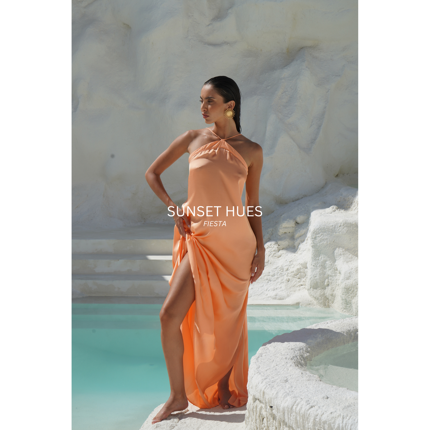 Valentina Dress - Neon orange