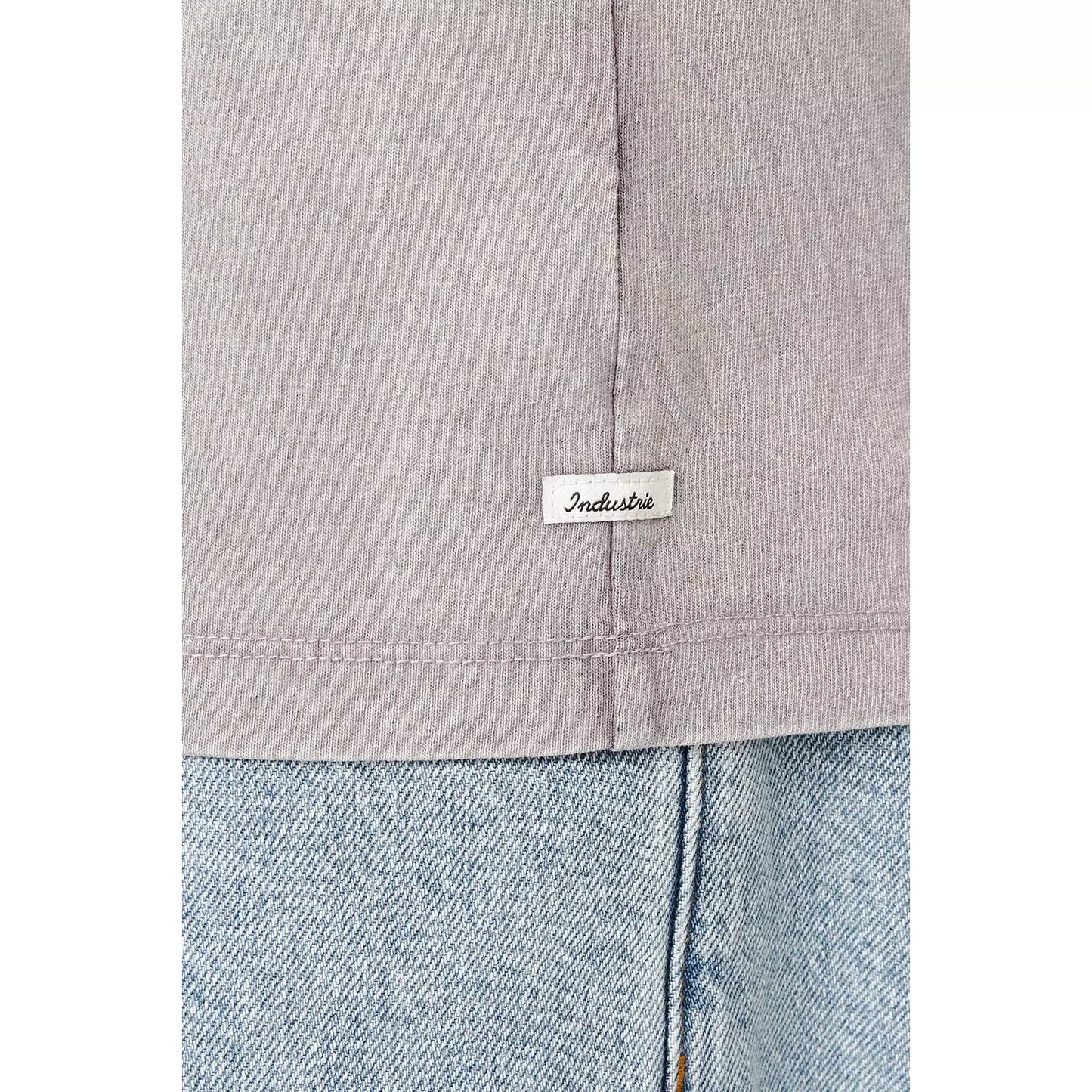 The Del Sur Acid Wash Tee - Grape Acid