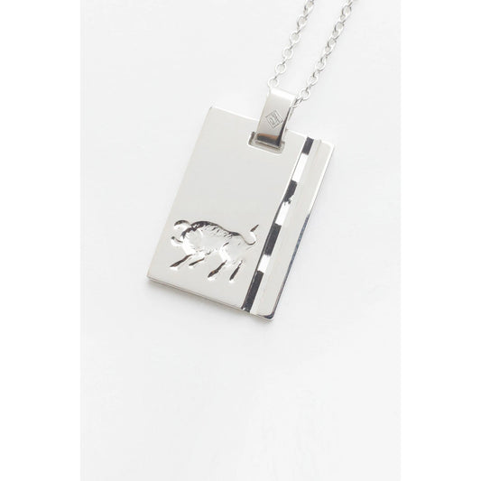Silver Star Sign Necklace - Taurus