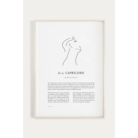Capricorn Man Print
