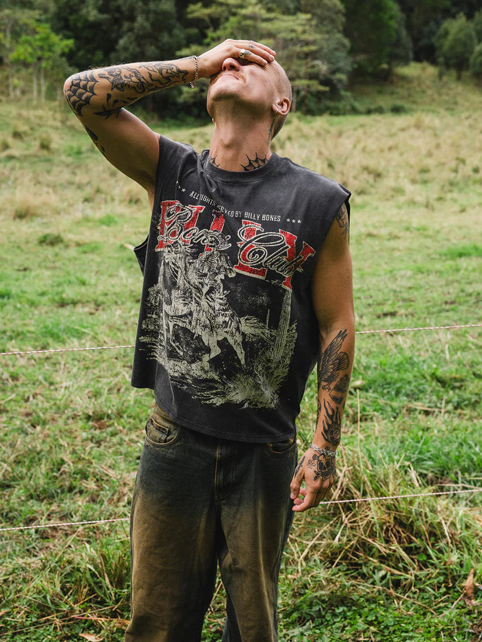 Wanted Dead or alive muscle tee