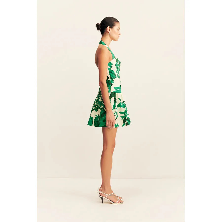 Joni Halter Draped Mini Dress