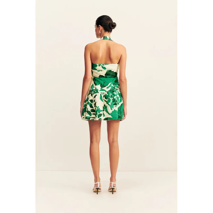 Joni Halter Draped Mini Dress