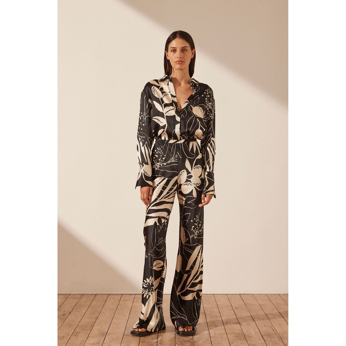 Capri Silk Bias Cut Pant